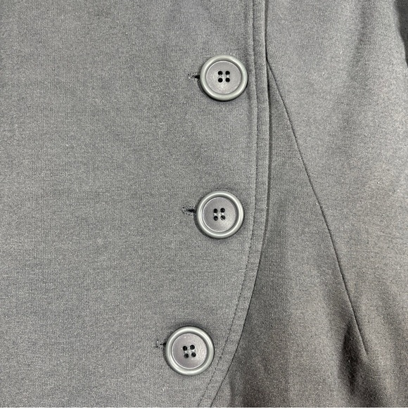 Bailey 44 Jacket Asymmetric Jersey Button Front Blazer Pea Coat Grey Size XS - Picture 5 of 7